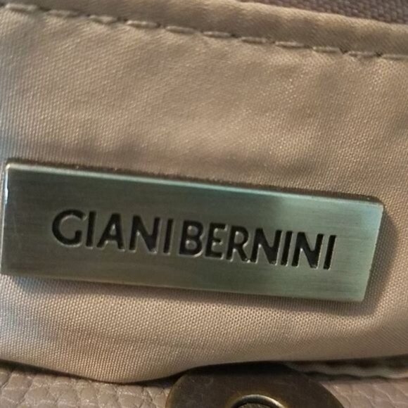 Giani Bernini Bag Shoulder Tote Leather Satchel Handbag GRAY WOMEN'S WOMAN'S - Picture 11 of 15